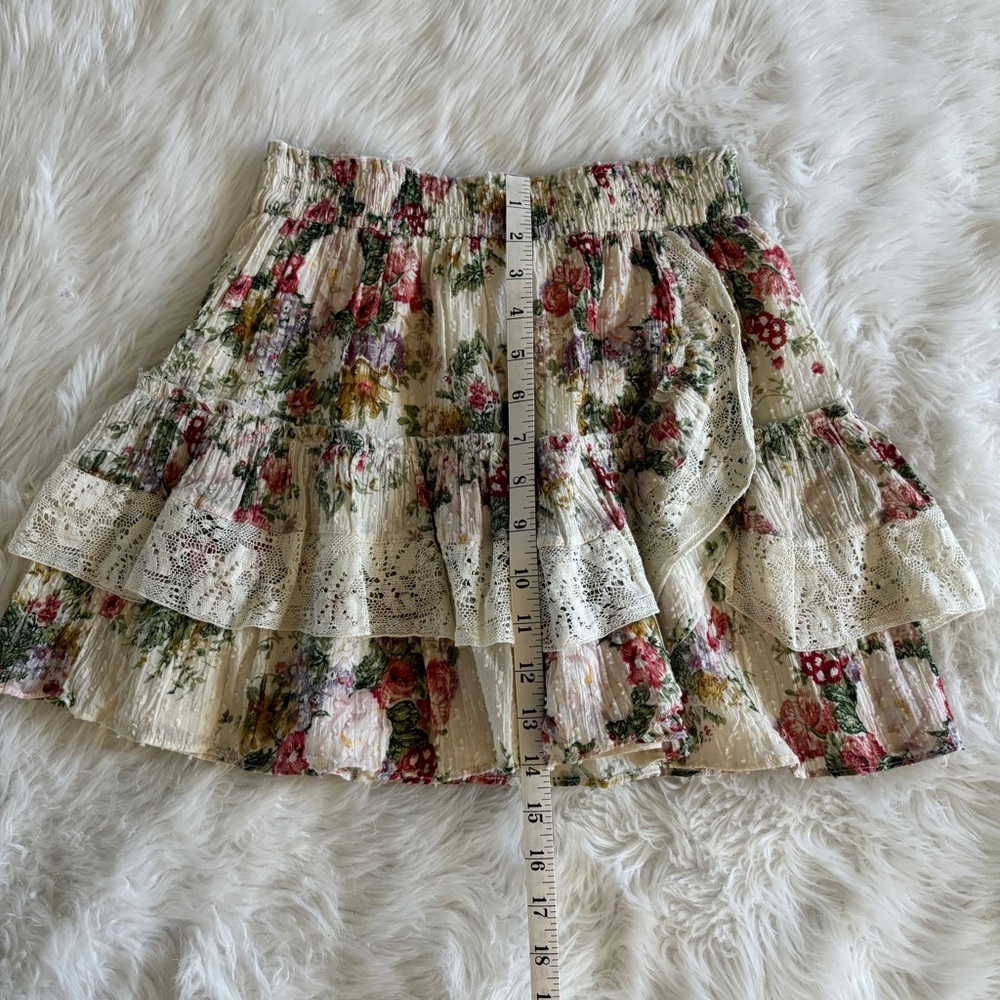 NWT LoveShackFancy Agnessa Skirt Shining Gemstone XS - Picture 9 of 13